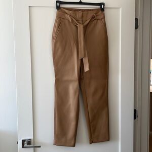 Aritizia, size 4, tan leather pants